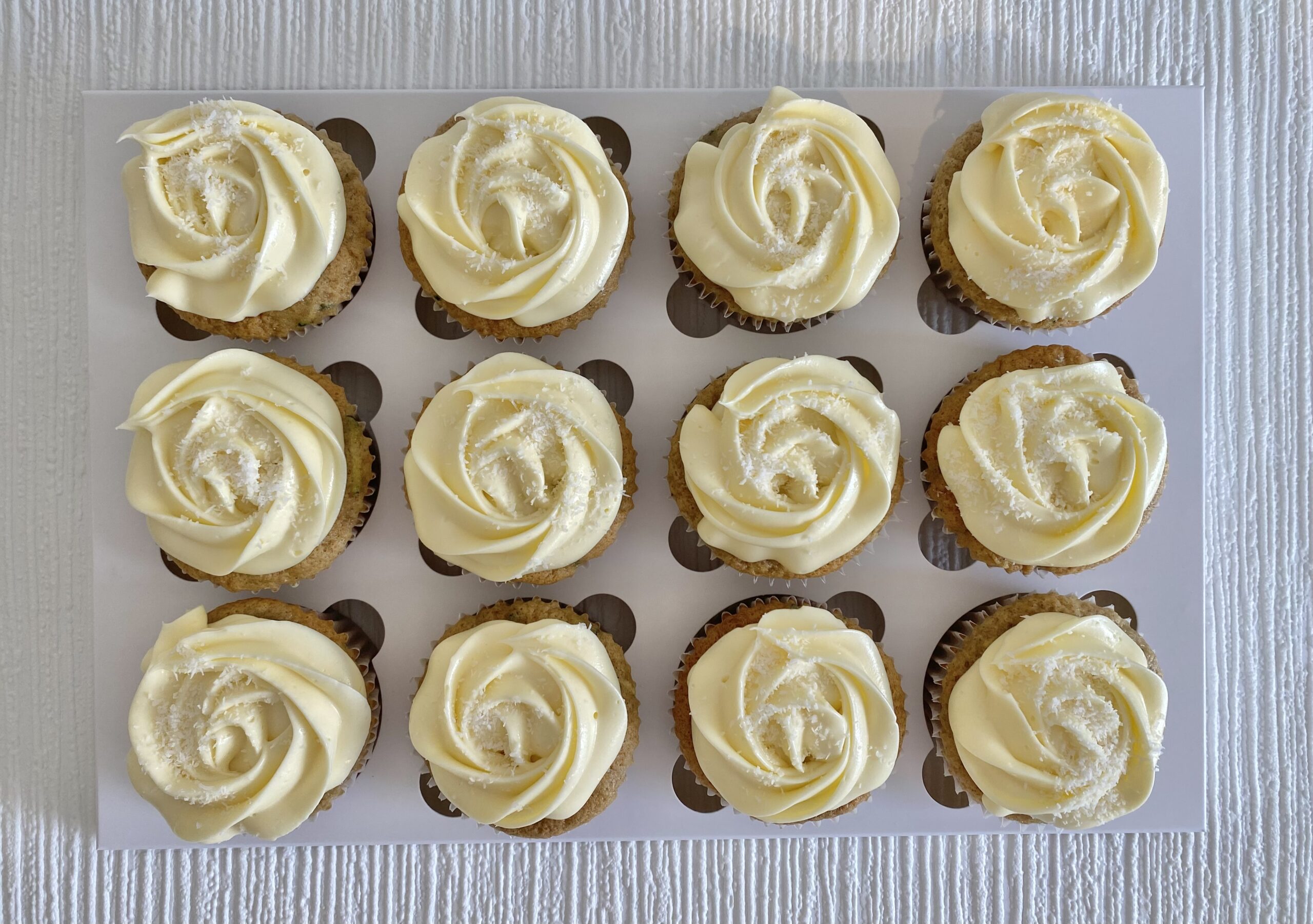 Zucchini Cupcakes with cream-cheese frosting