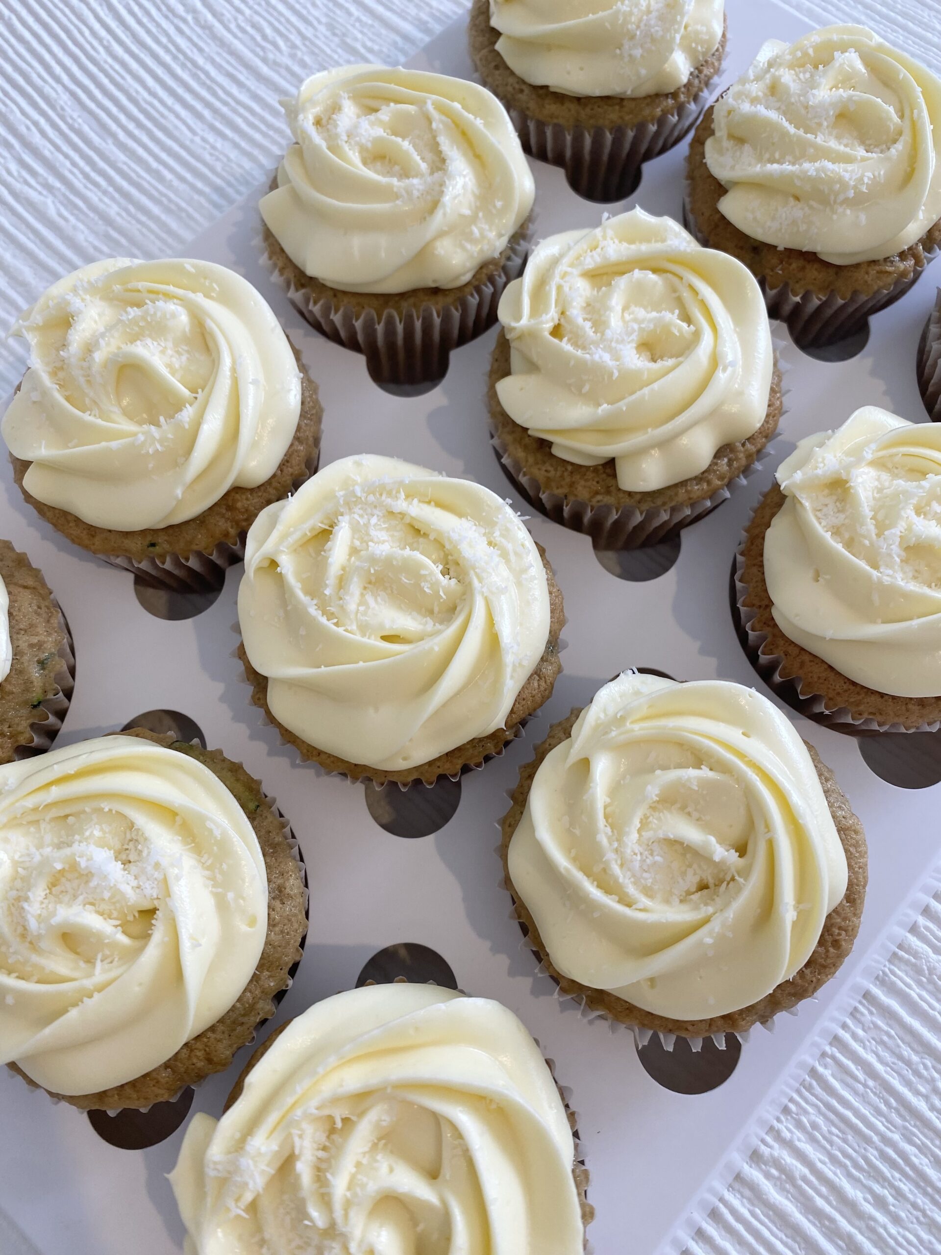 Zucchini Cupcakes with cream-cheese frosting